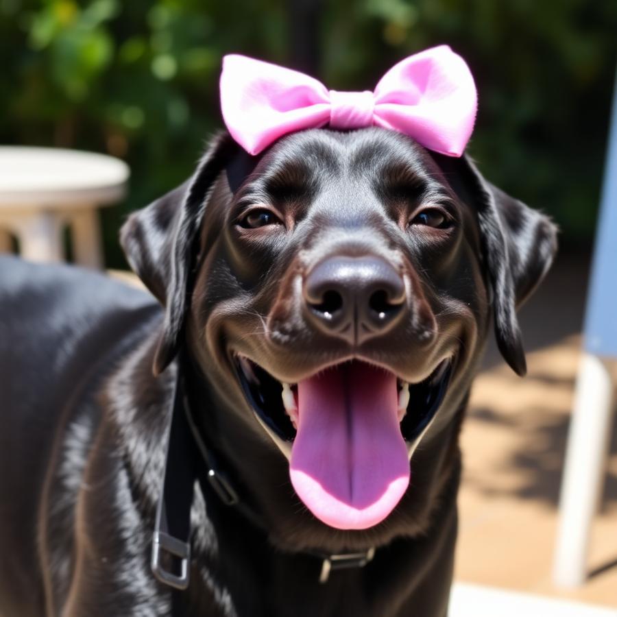 Happy groomed dog by Bark & Ride